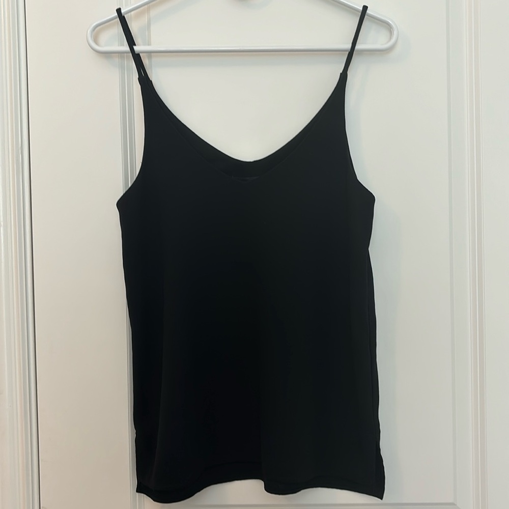 Sheer black Zara flowy tank size x-small